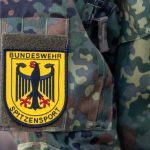 Nahaufnahme vom Patch Bundeswehr Spitzensport eines Soldaten