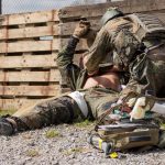 The death of the Golden Hour: Soldiers from Zweibrücken practise providing first aid to a wounded person as part of the Red Griffin/Colibri 50 exercise.