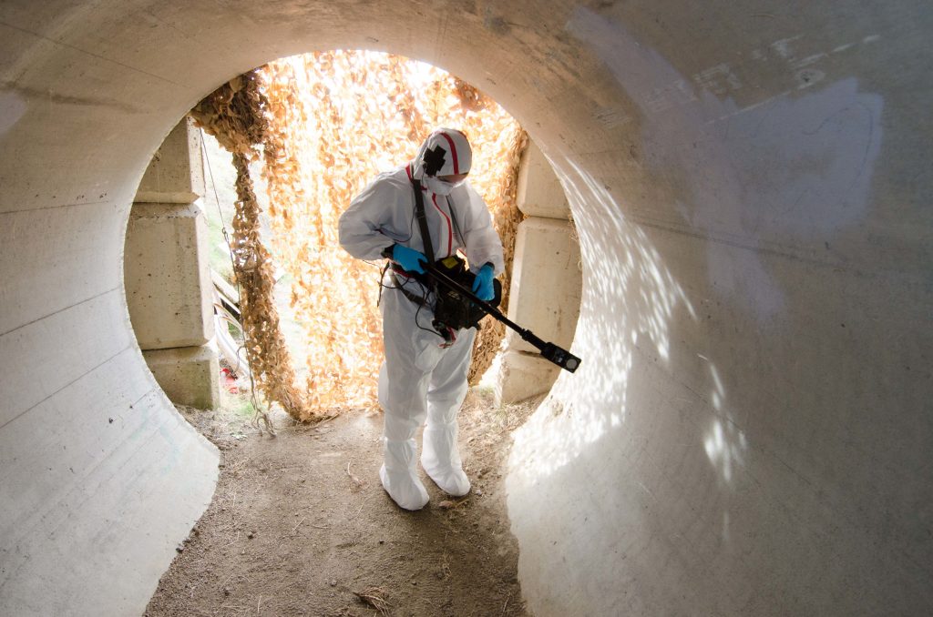 Messung potentiell gefährdeter Infrastruktur (Abb.: InstRadBioBw)