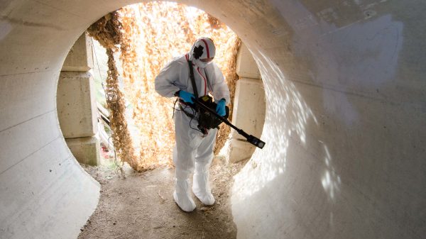 Messung potentiell gefährdeter Infrastruktur (Abb.: InstRadBioBw)