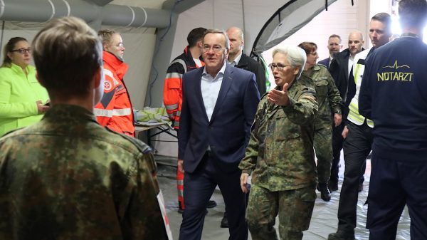 Federal Minister of Defence Boris Pistorius visits the Medic Quadriga exercise in Berlin.