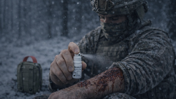 So stellt sich Lysando die Applikation der Artilysin-Technologie vor: als Spray.