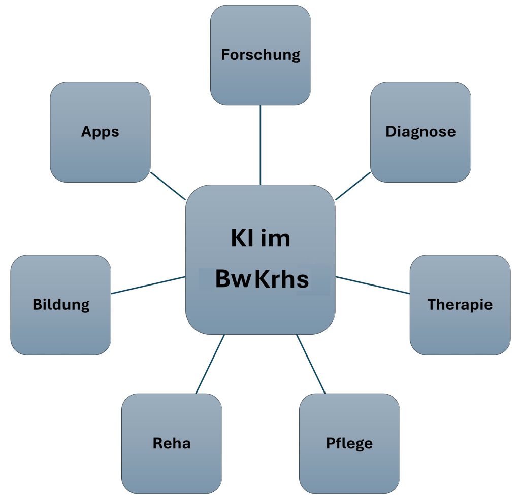 Felder und Anwendungsbeispiele von KI in den BwKrhs