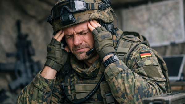 Bundeswehrsoldat mit Kopfschmerzerkrankungen.