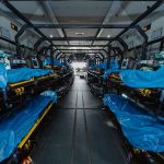 German Air Force: With the new MedEvac kit, stretchers, transport containers and medical equipment are mounted on pallets, which then simply need to be wheeled into the cargo hold of the A400M and connected.