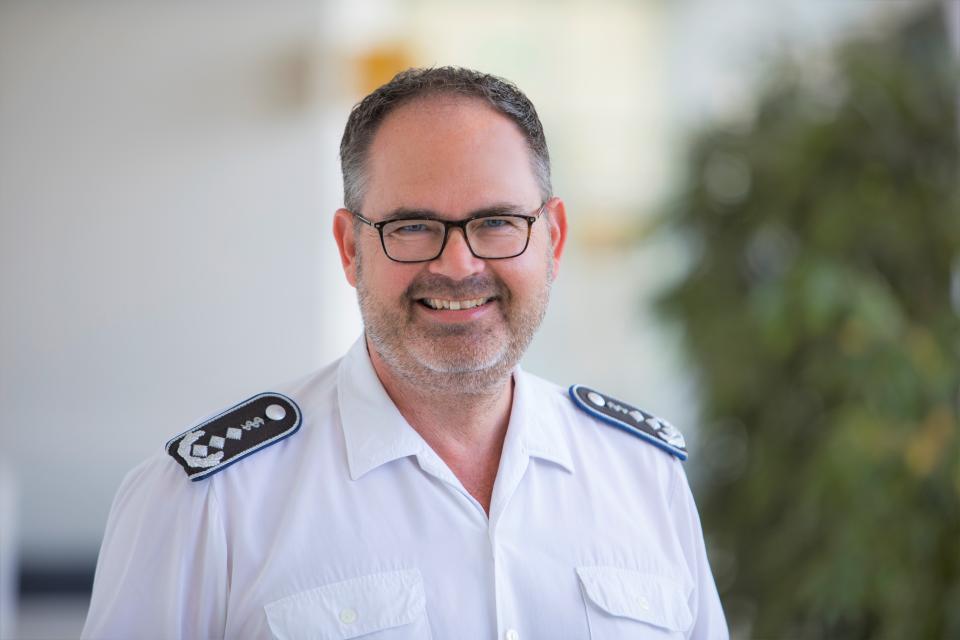 Oberstarzt Dr. Guido Weisel freut sich über das große Interesse an den...