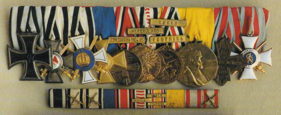 Abb. 4: Große Ordensschnalle von Karl Plagge, v. l. n. r.: EK II. Klasse von...
