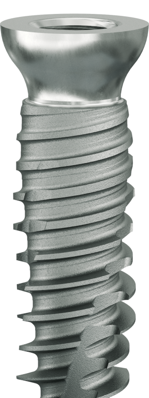 Abb. 1 Das speziell designte Axiom X3 Implantat von Anthogyr, Straumann Group

