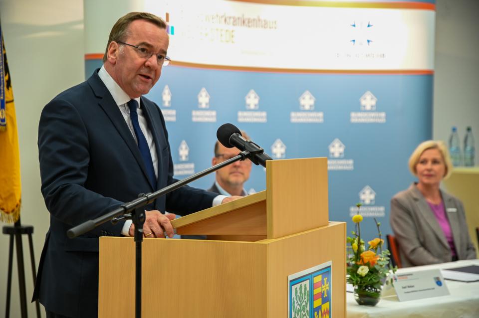 Pistorius betont die Win-Win-Situation für Bundeswehr, für das zivile...