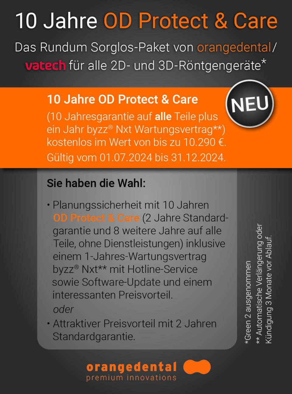 OD PROTECT & CARE: Rundum Sorglos-Paket für 2D und 3D Röntgengeräte von...