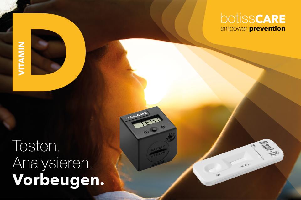 Abb.:  Das botissCARE Produktportfolio umfasst unter anderem den Cube Reader,...