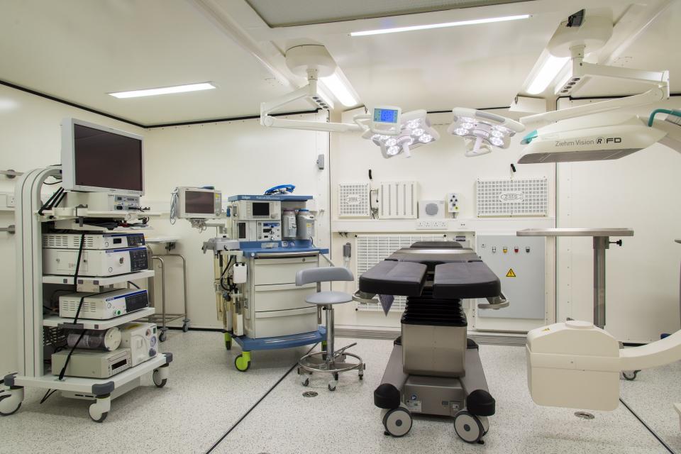 Moderne containerisierte Sanitätseinrichtung